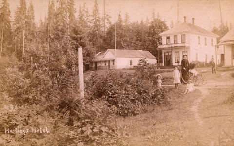 Hastings Hotel, 1886. From the City of Vancouver Archives