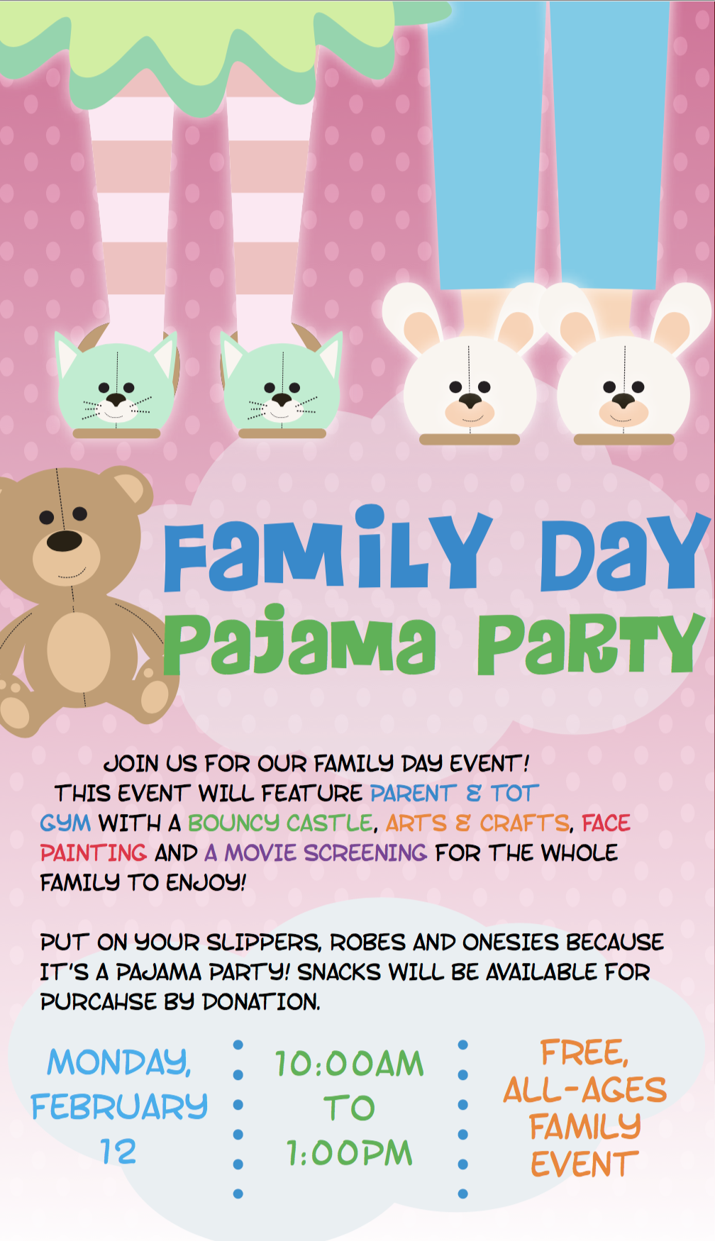 Family Day Pajama Party